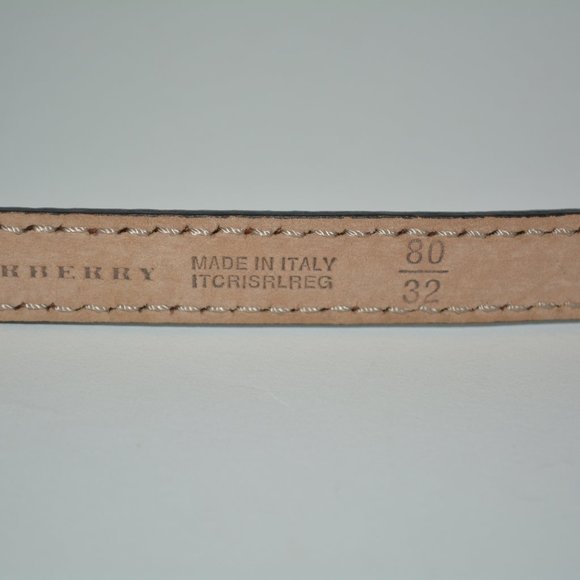 NWT BURBERRY METALLIC LEATHER BELT - Picture 6 of 6